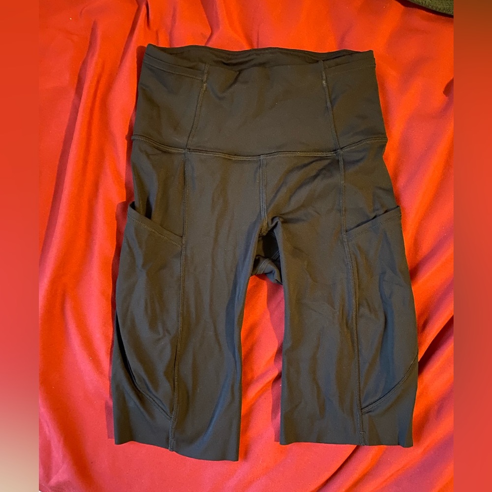 Lululemon biker shorts size 0 fast and free black